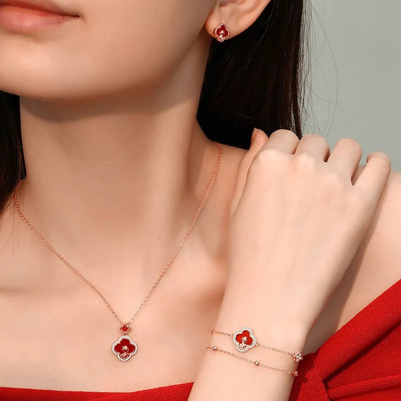 Eclater Agate Necklaces Women's-2