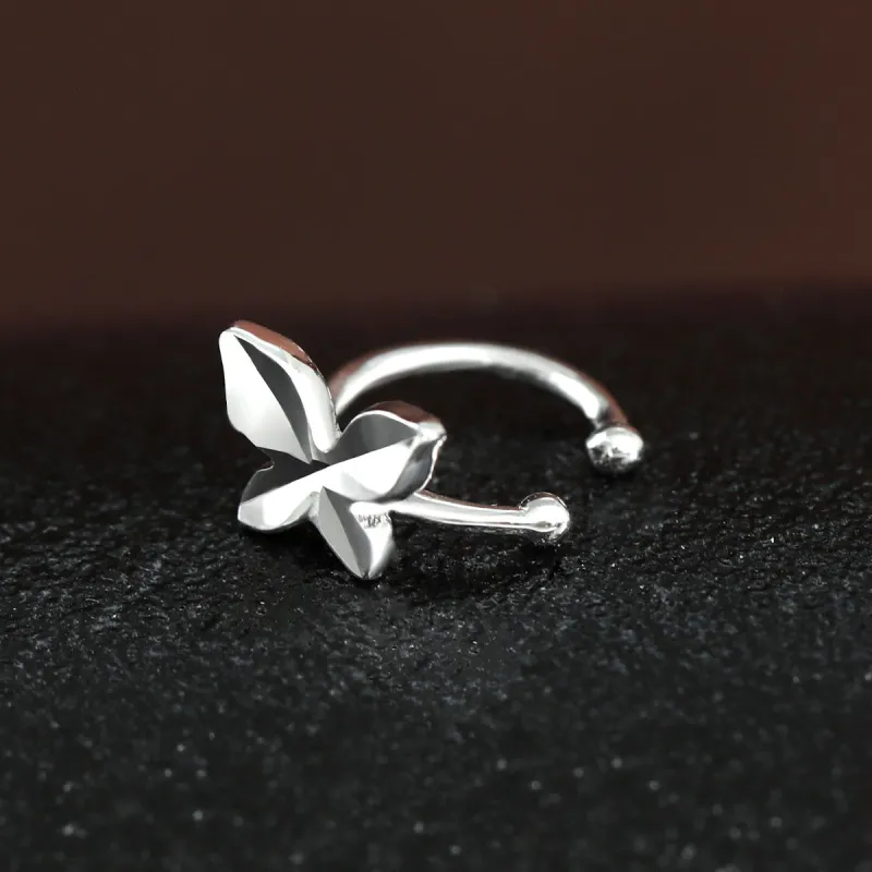 Eclater 925 Sterling Silver Clip-On Earrings Women's-1