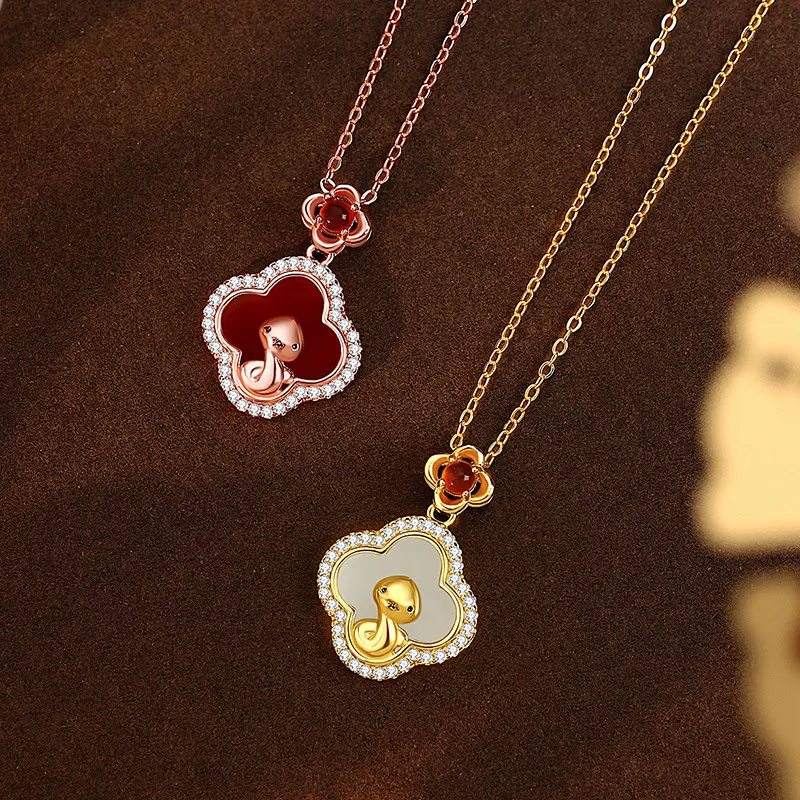 Eclater Agate Necklaces Women's-4