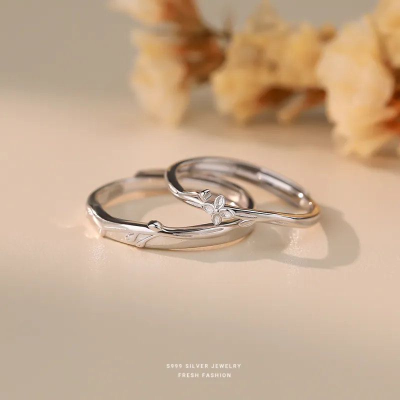 Eclater S999 Silver Rings Unisex-6