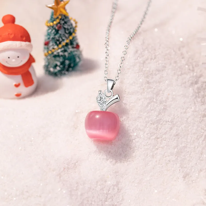 Eclater Cat's Eye Stone Necklaces Women's-2
