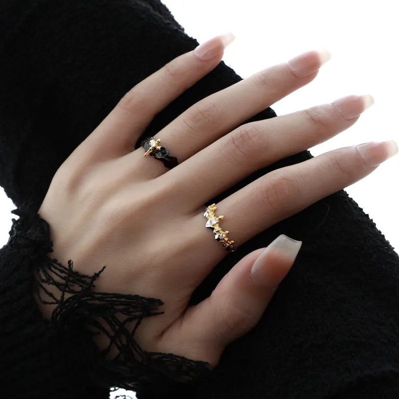 Eclater 925 Sterling Silver Couple Rings Ring Unisex-3