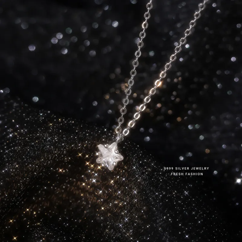 Eclater 999 Fine Silver Necklaces Women's-4