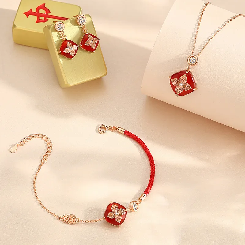 Eclater Agate Necklaces Women's-3