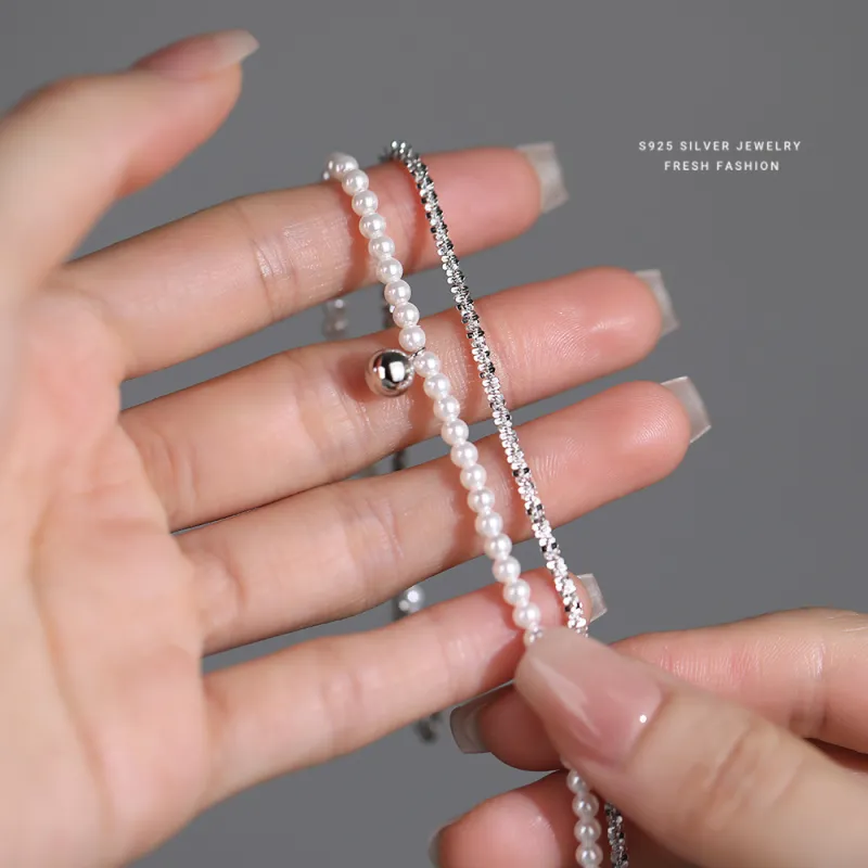 Eclater 925 Sterling Silver Anklets Women's-2
