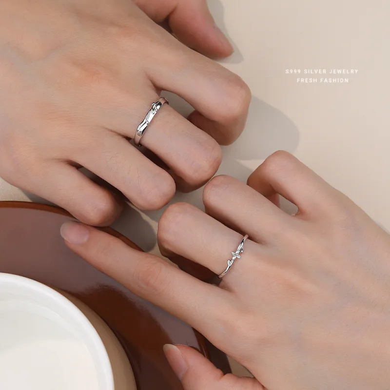 Eclater S999 Silver Rings Unisex-2