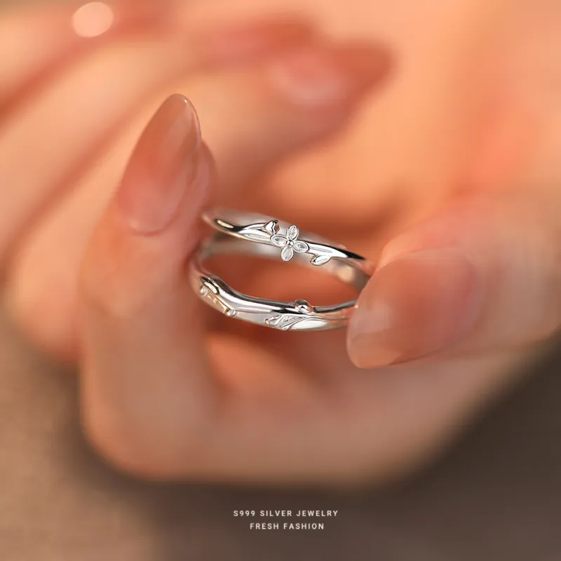 Eclater S999 Silver Rings Unisex-5