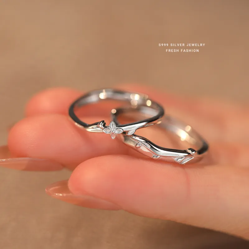 Eclater S999 Silver Rings Unisex-1