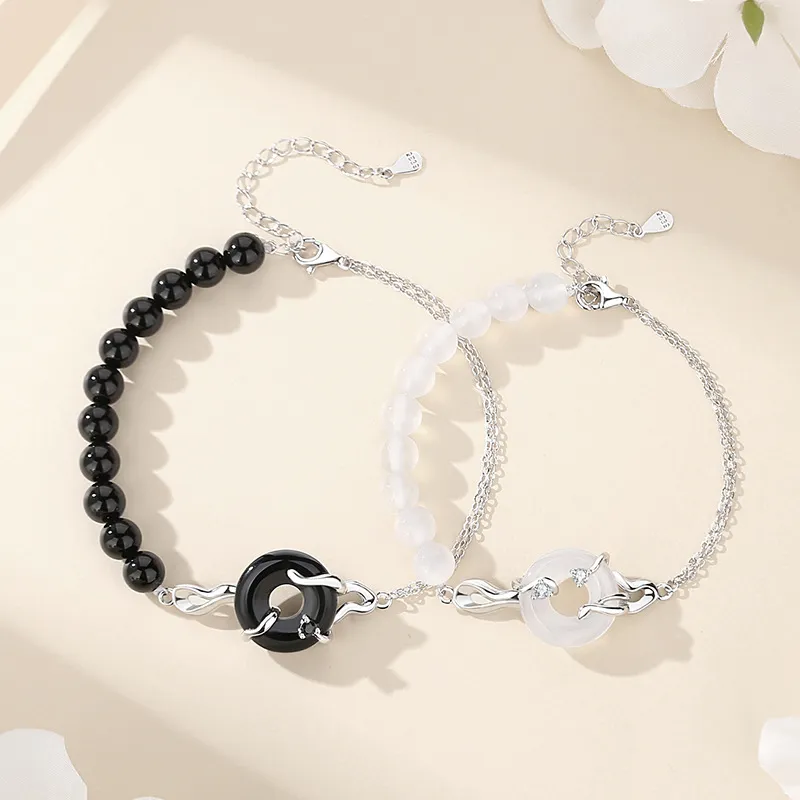 Eclater Obsidian Bracelets Unisex-2