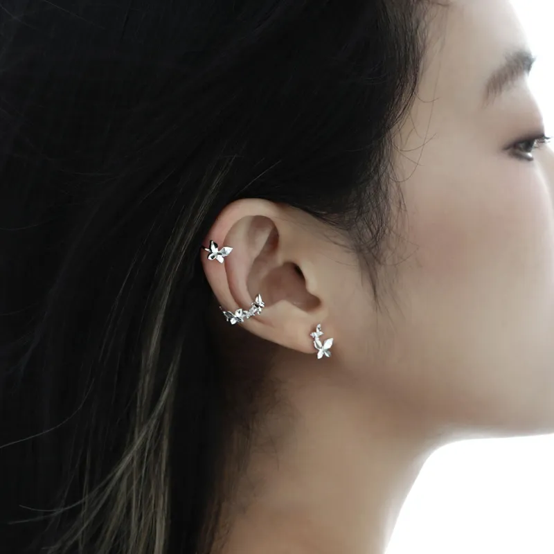 Eclater 925 Sterling Silver Clip On Earrings Women's-4