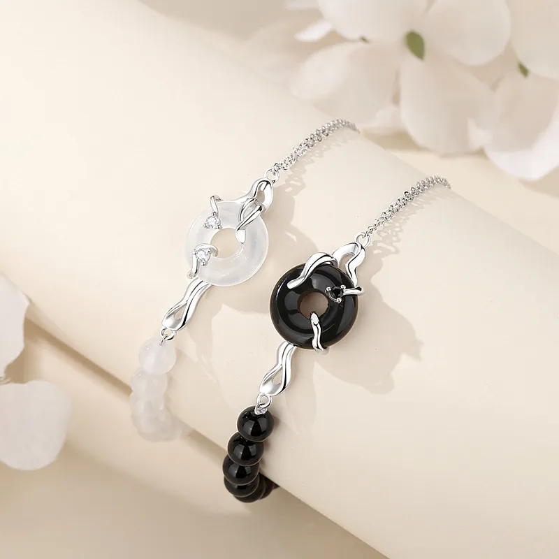 Eclater Obsidian Bracelets Unisex-5