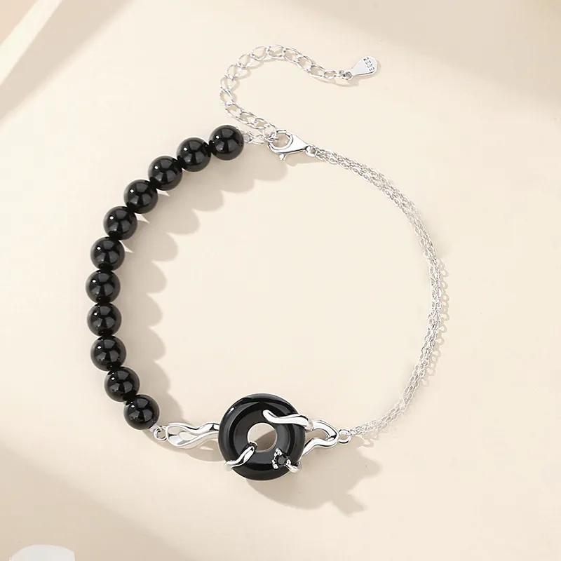Eclater Obsidian Bracelets Unisex-3