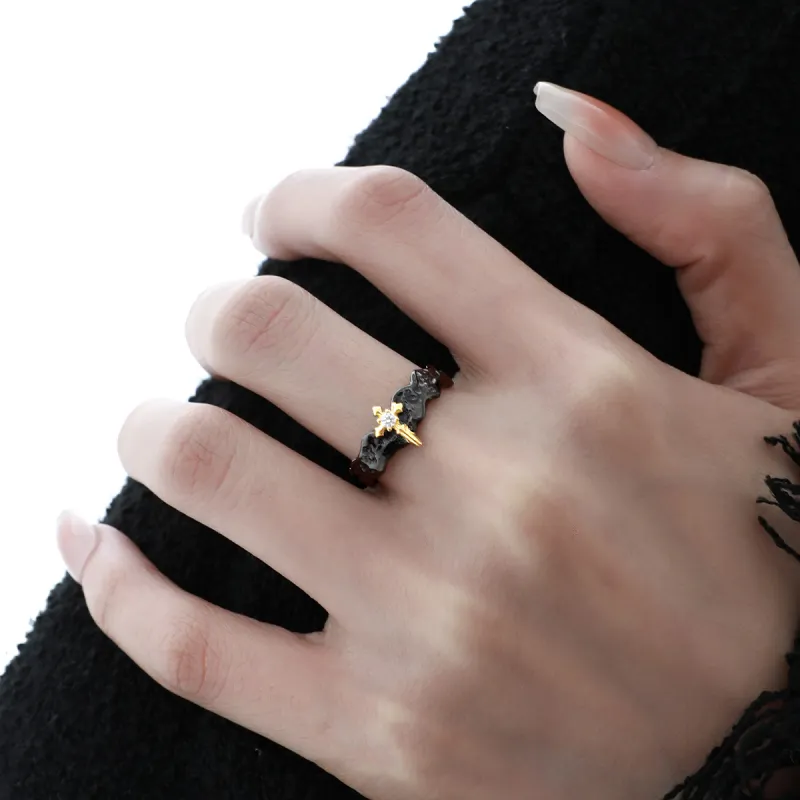 Eclater 925 Sterling Silver Couple Rings Ring Unisex-1