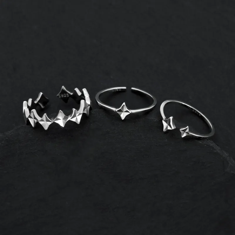 Eclater 925 Sterling Silver Rings Women's-4