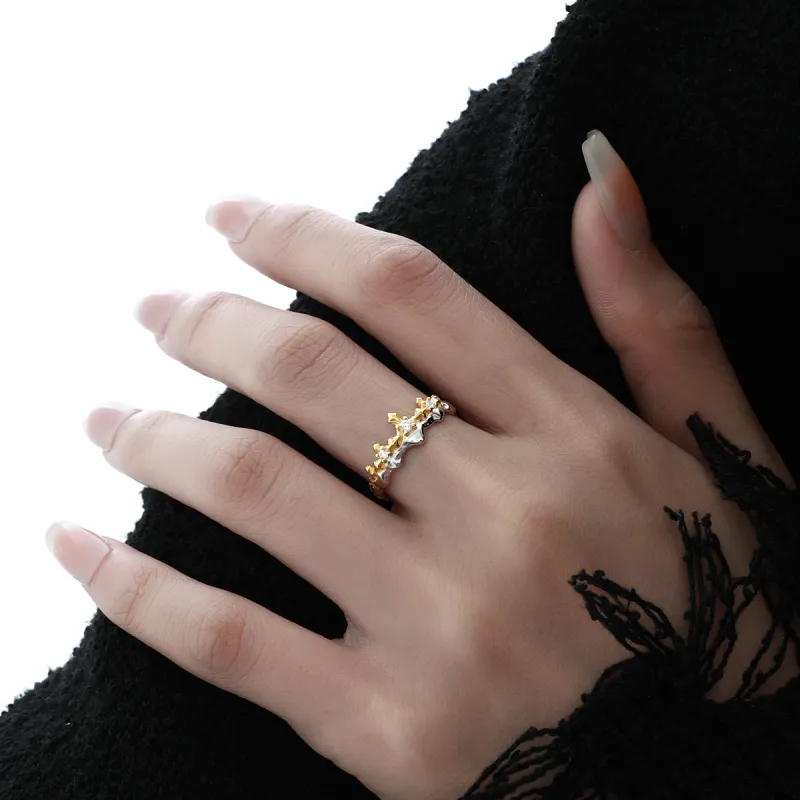 Eclater 925 Sterling Silver Couple Rings Ring Unisex-2