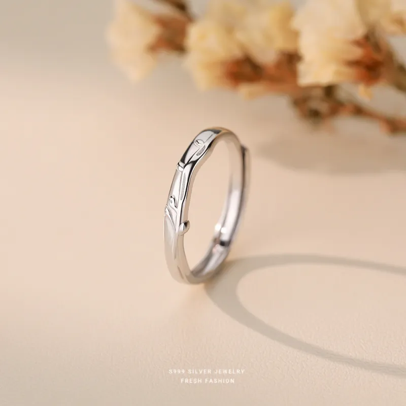 Eclater S999 Silver Rings Unisex-3