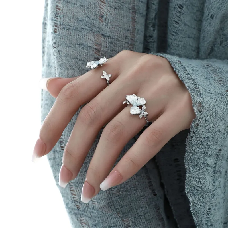 Eclater 925 Sterling Silver Rings Women's-5