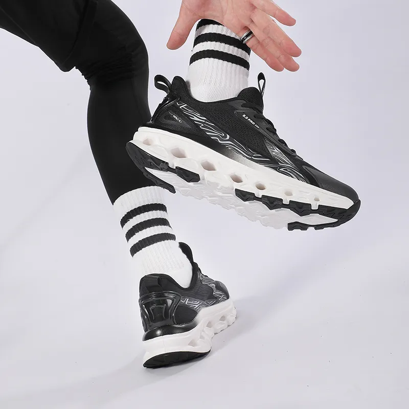 PES PANDA Running Shoes Unisex Low Top Moon White/Crystal Moon/Rolls Black/Rainbow Pink-8