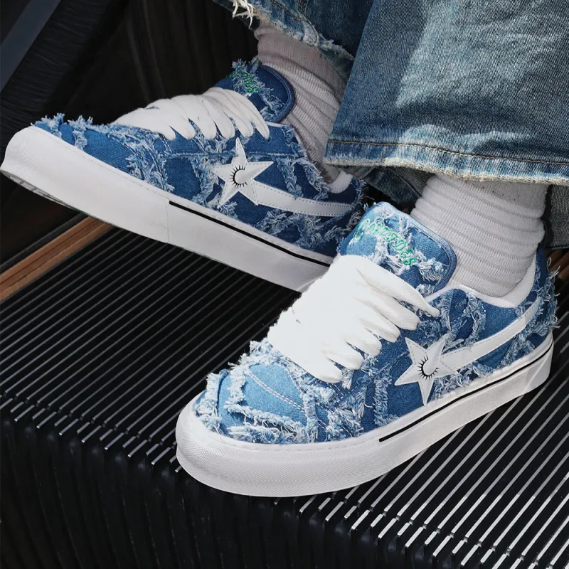 PES PANDA Lightning Storm Anti Slip And Wear Resistant Height Increasing Low Top Skateboard Shoes Unisex-16