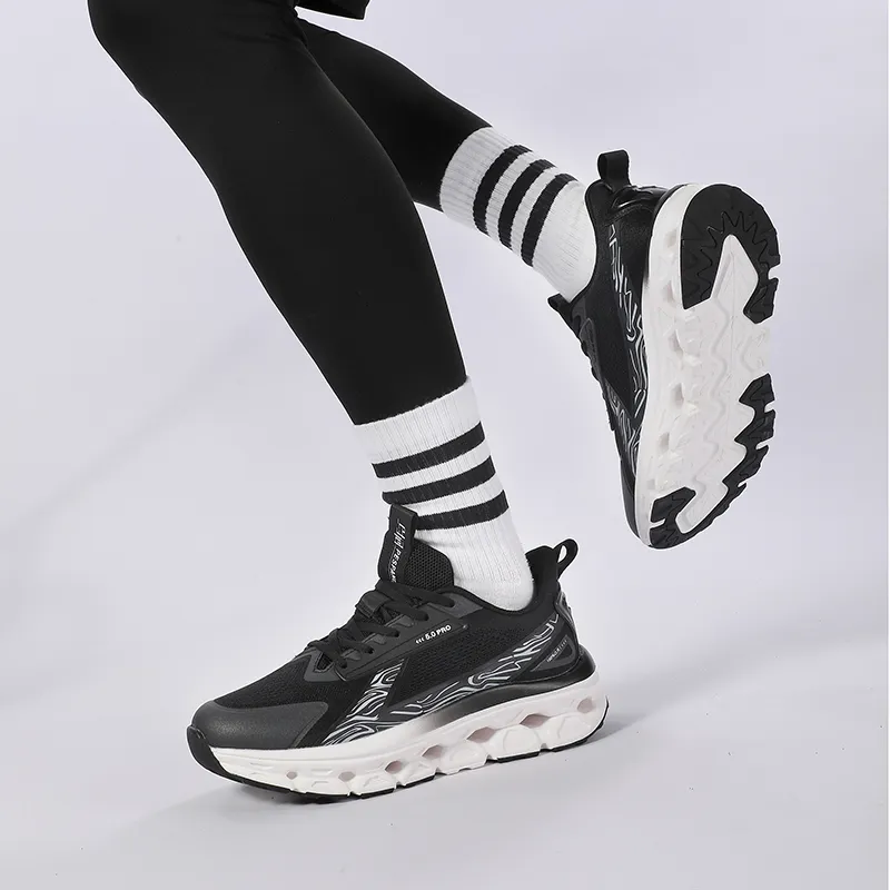 PES PANDA Running Shoes Unisex Low Top Moon White/Crystal Moon/Rolls Black/Rainbow Pink-7