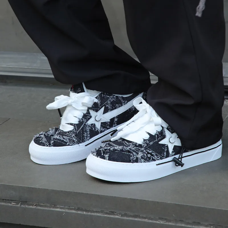 PES PANDA Lightning Storm Anti Slip And Wear Resistant Height Increasing Low Top Skateboard Shoes Unisex-27