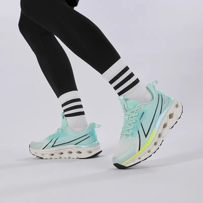 PES PANDA Running Shoes Unisex Low Top Moon White/Crystal Moon/Rolls Black/Rainbow Pink-4