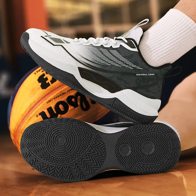 MUSNODO Cushioning Abrasion Resistant Breathable Low Top Basketball Shoes Unisex-10
