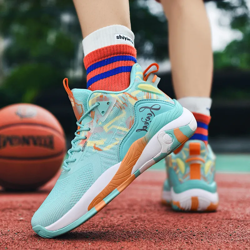 MUSNODO Cushioning, Slip Resistant, Abrasion Resistant, Breathable, Support, Rebound Mid Top Basketball Shoes Men's-15