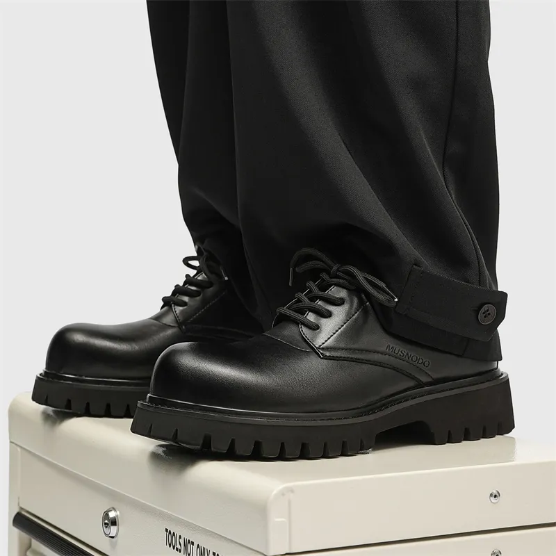 MUSNODO Dress Shoes Men's Black-2