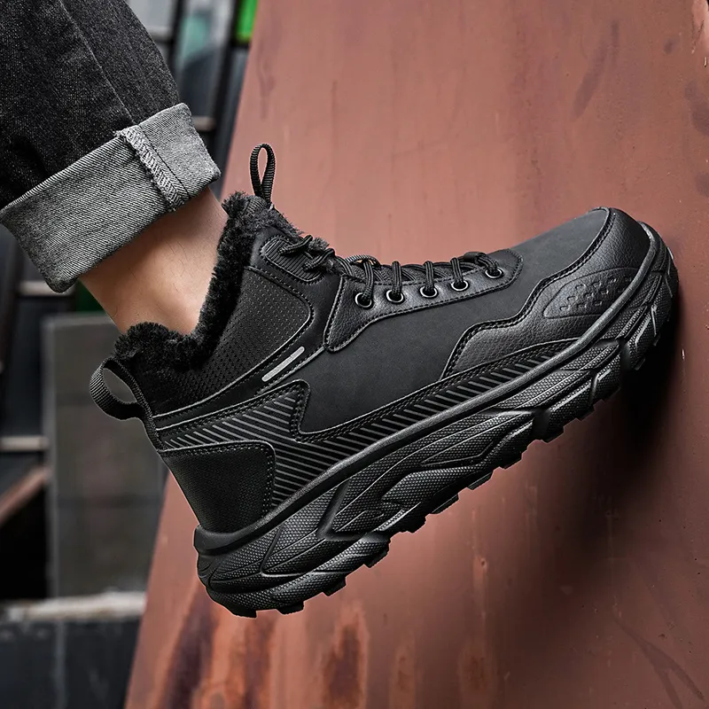 MUSNODO Slip Resistant, Abrasion Resistant, Thermal High Top Casual Running Shoes Men's-5