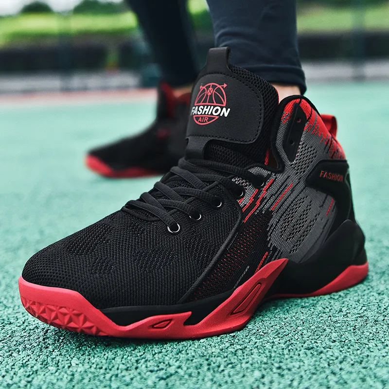 MUSNODO Shock Absorbers With Slip Resistant And Abrasion Resistant Properties High Top Basketball Shoes Unisex-18