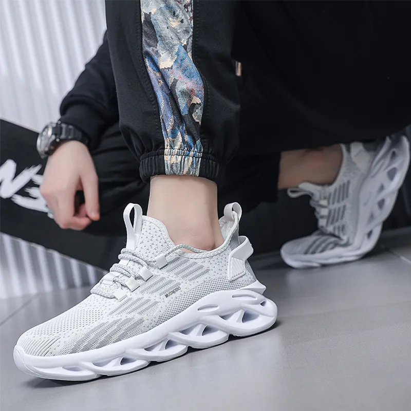 MUSNODO Shock Absorbing, Non Slip, Wear Resistant, Breathable And Lightweight Low Top Running Shoes Men's-4