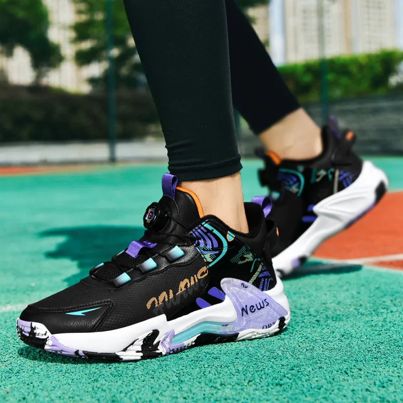 MUSNODO Cushioning Coverage Rebound Low Top Casual Running Shoes Unisex Black And White Mismatched-21