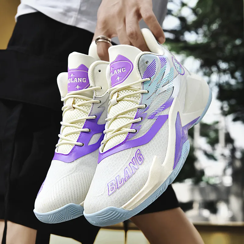 MUSNODO Breathable Coverage Support Mid Top Basketball Shoes Unisex-14