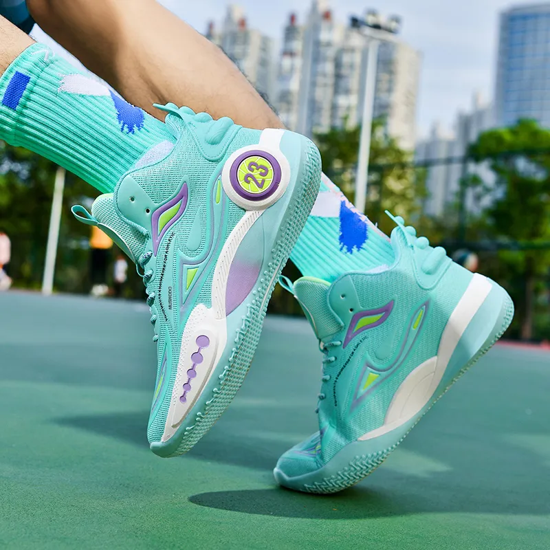 MUSNODO Cushioning, Slip Resistant, Abrasion Resistant, Breathable, Coverage, Rebound Mid Top Basketball Shoes Unisex-5