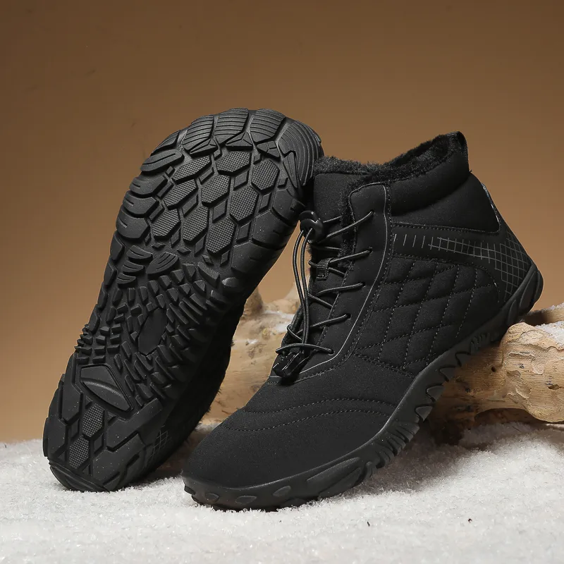 MUSNODO Thermal Waterproof Cushioning Short Snow Boots Men's-5