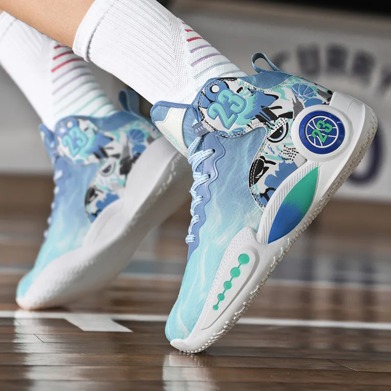 MUSNODO Shock Absorbers With Slip Resistant And Abrasion Resistant Properties High Top Basketball Shoes Unisex-18
