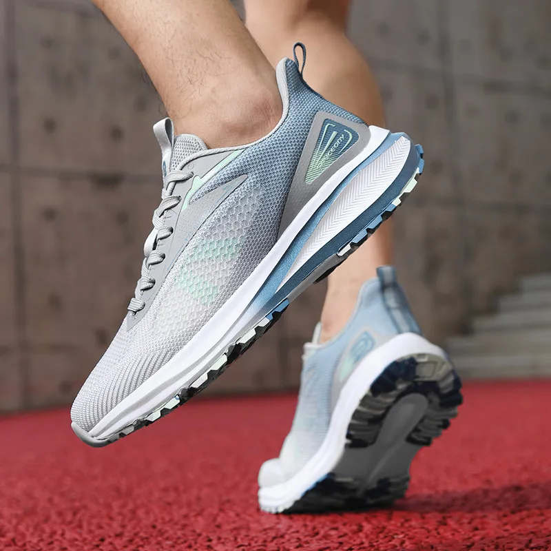 MUSNODO Slip Resistant, Breathable, Lightweight Low Top Casual Physical Fitness Test Physical Exam Running Shoes Unisex-26