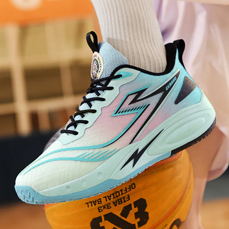 MUSNODO Shock Absorbers Slip Resistant Breathable Low Top Basketball Shoes Unisex-15