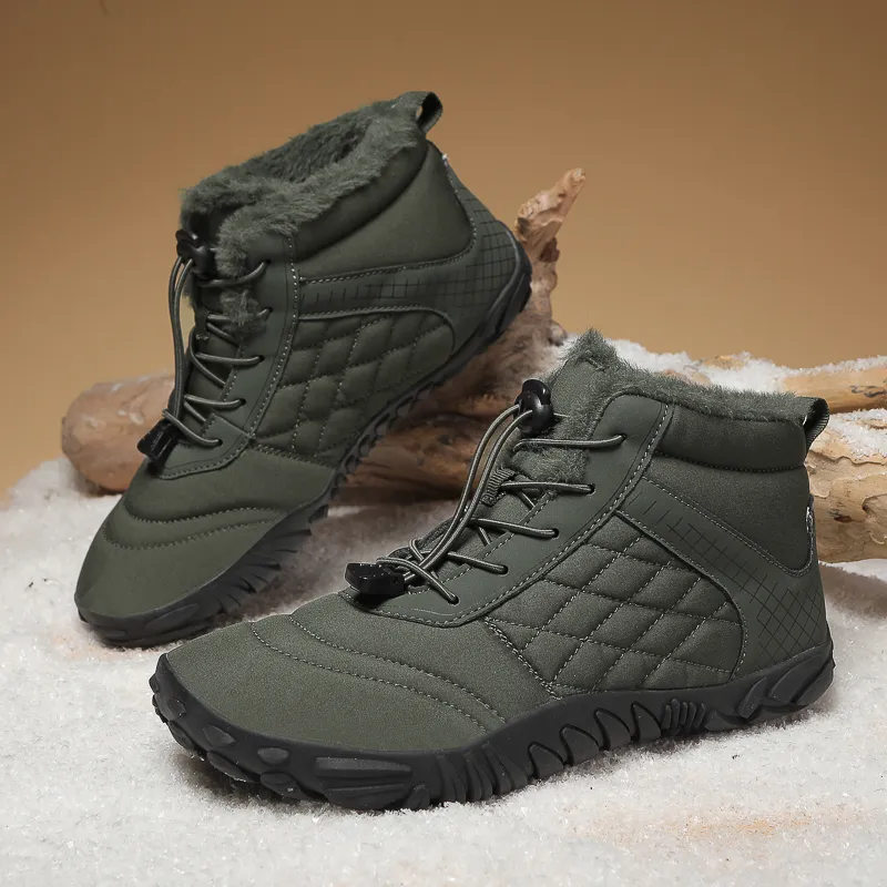 MUSNODO Thermal Waterproof Cushioning Short Snow Boots Men's-22