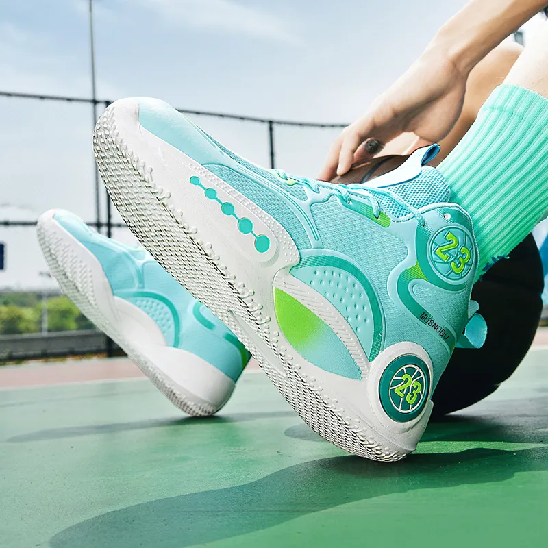 MUSNODO Cushioning Anti-Slip Wear-Resistant Breathable Supportive Rebound Mid-Top Basketball Shoes Unisex-18