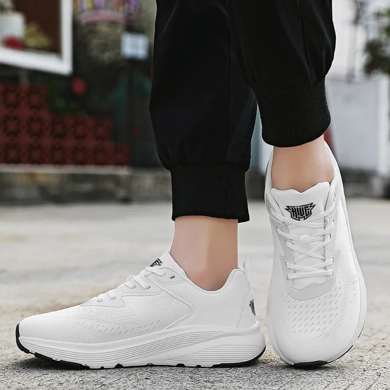 MUSNODO Shock Absorbers Slip Resistant Breathable Low Top Casual Running Shoes Unisex-15