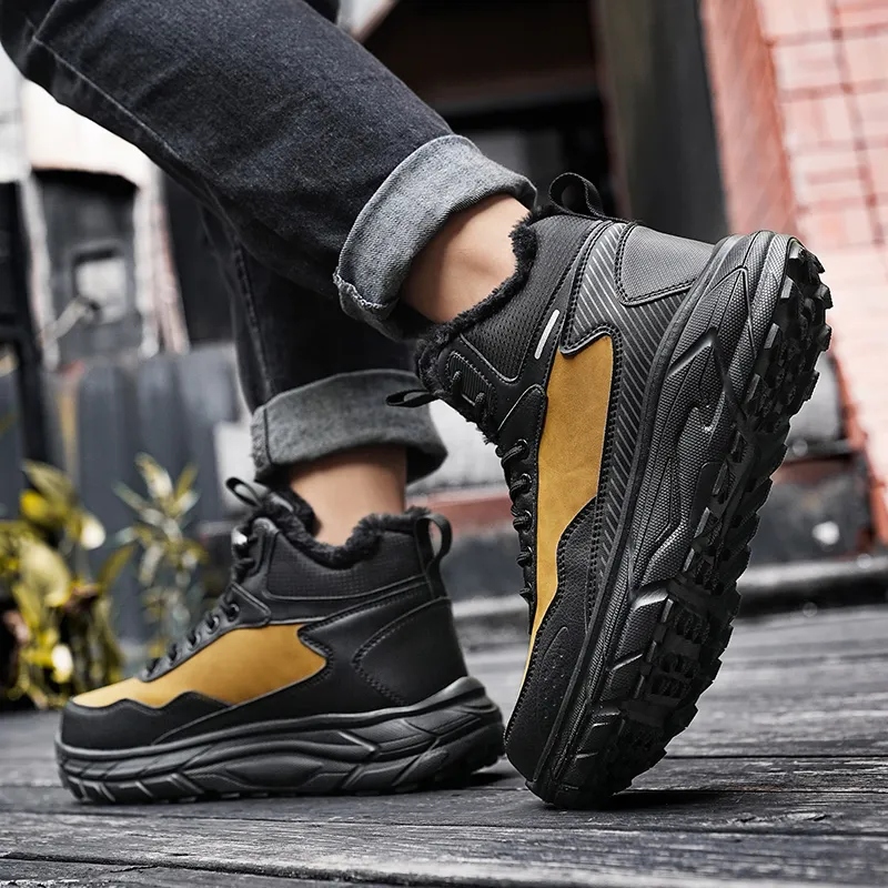 MUSNODO Slip Resistant, Abrasion Resistant, Thermal High Top Casual Running Shoes Men's-9