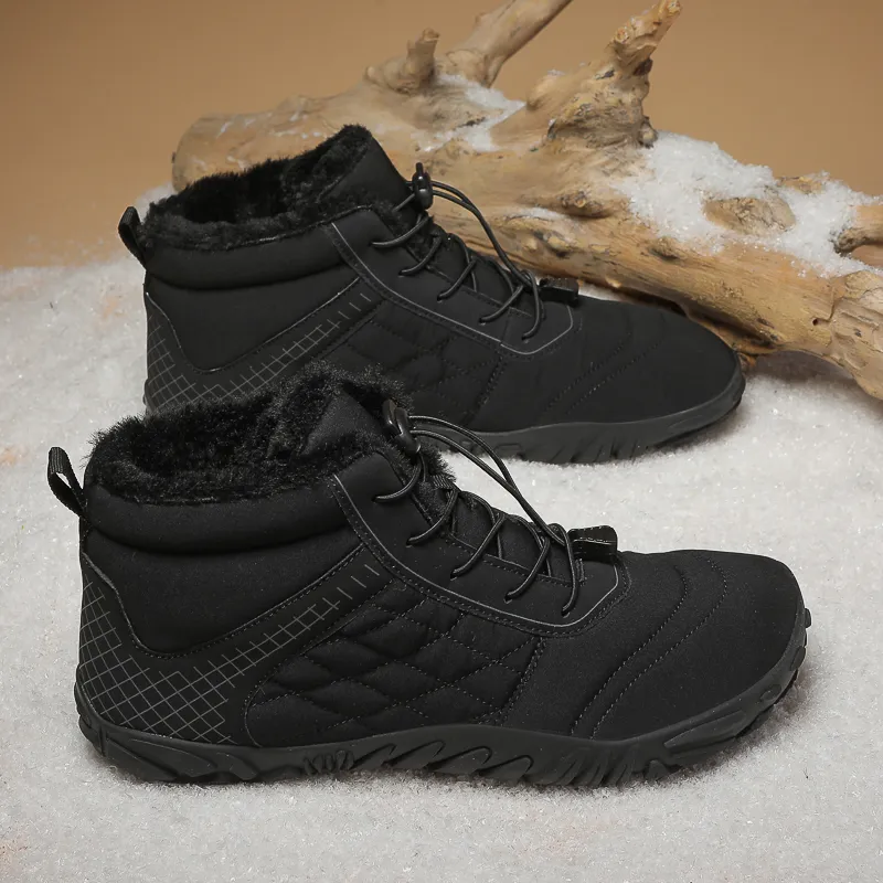 MUSNODO Thermal Waterproof Cushioning Short Snow Boots Men's-4