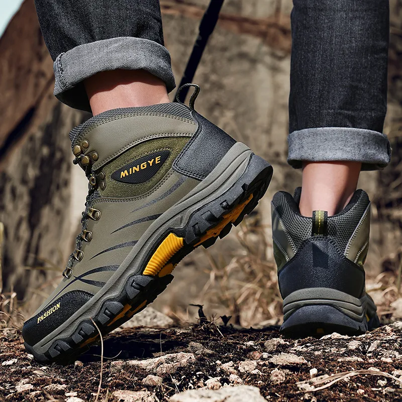 MUSNODO Thermal Cushioning Slip Resistant Short Snow Boots Men's-18