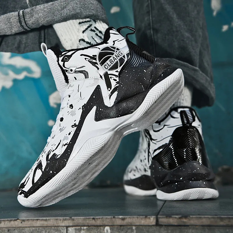 MUSNODO Thermal Coverage Rebound Abrasion Resistant High Top Basketball Shoes Unisex-22