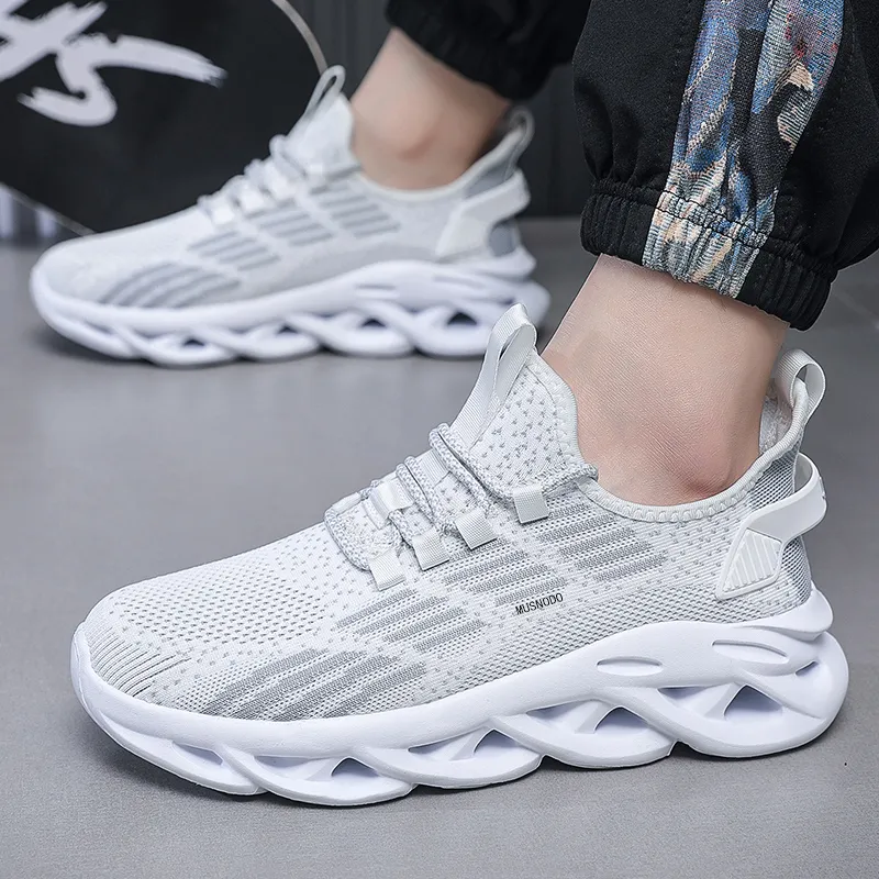 MUSNODO Shock Absorbing, Non Slip, Wear Resistant, Breathable And Lightweight Low Top Running Shoes Men's-5