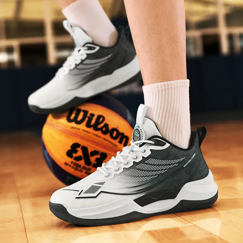 MUSNODO Cushioning Abrasion Resistant Breathable Low Top Basketball Shoes Unisex-12