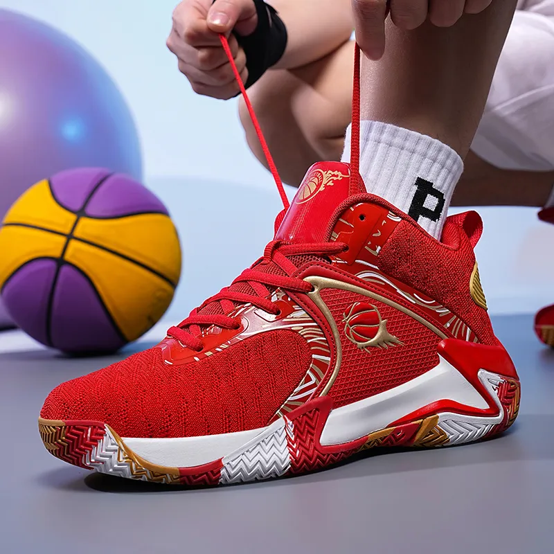MUSNODO Shock Absorbers Slip Resistant, Abrasion Resistant, Breathable Mid Top Basketball Shoes Men's-33