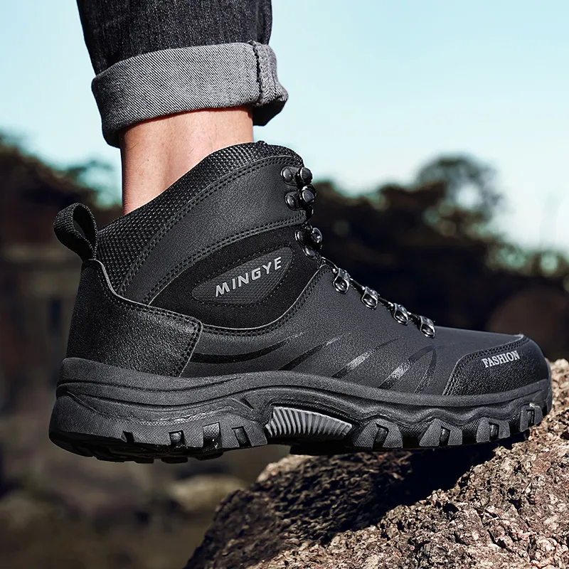 MUSNODO Thermal Cushioning Slip Resistant Short Snow Boots Men's-6